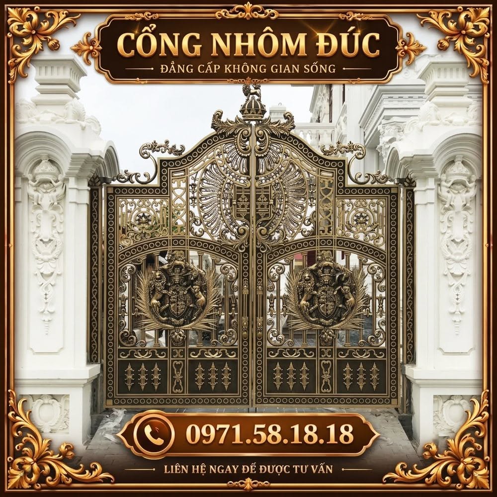 Cổng Nhôm Đúc - C014 - Ảnh 33