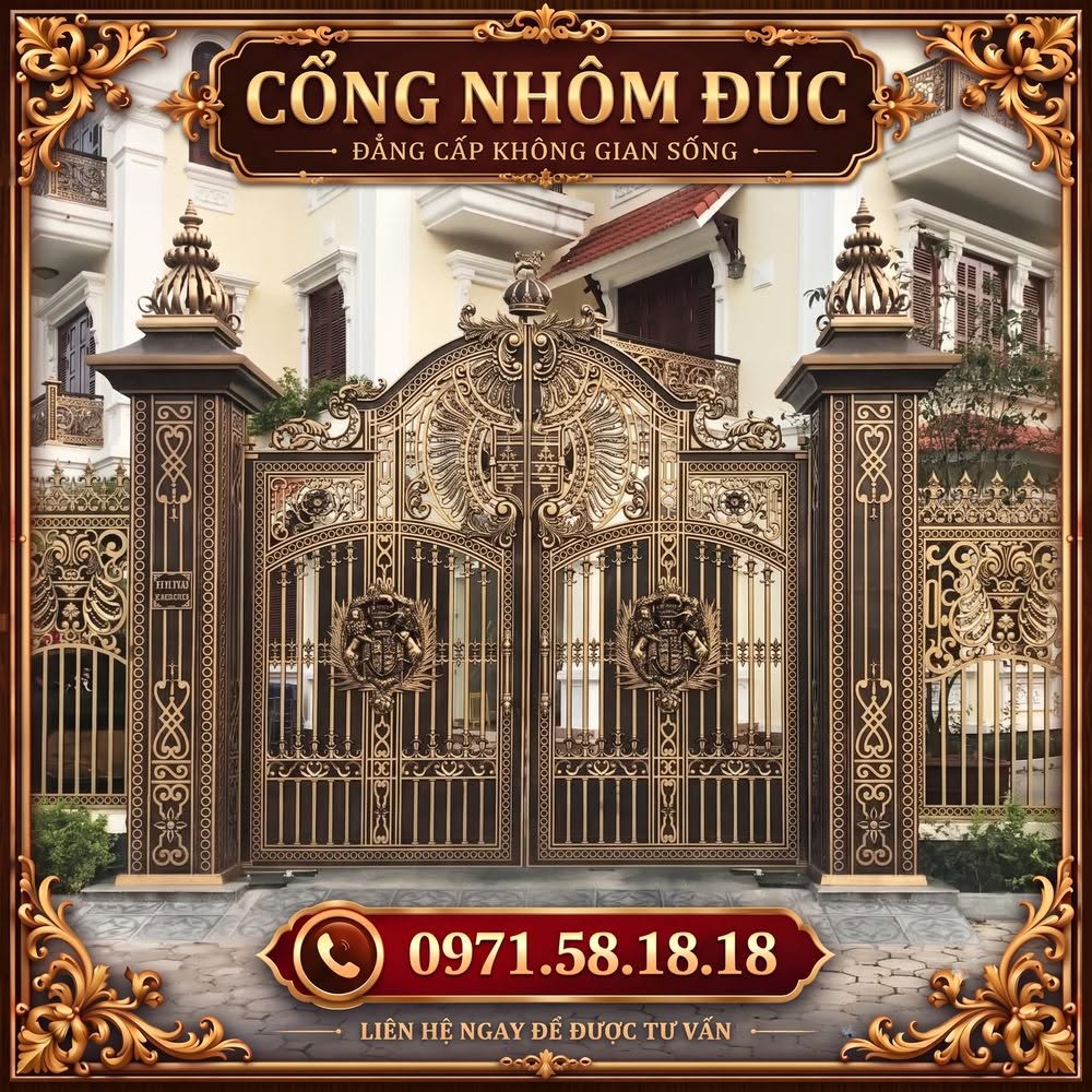 Cổng Nhôm Đúc - C014 - Ảnh 3