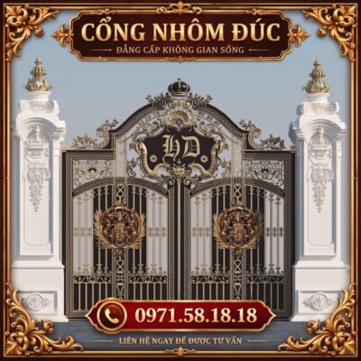Cổng Nhôm Đúc - C04