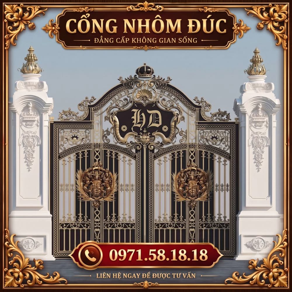 Cổng Nhôm Đúc - C014 - Ảnh 4