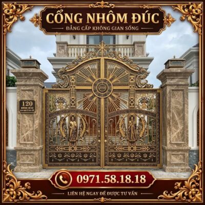 Cổng Nhôm Đúc - C05