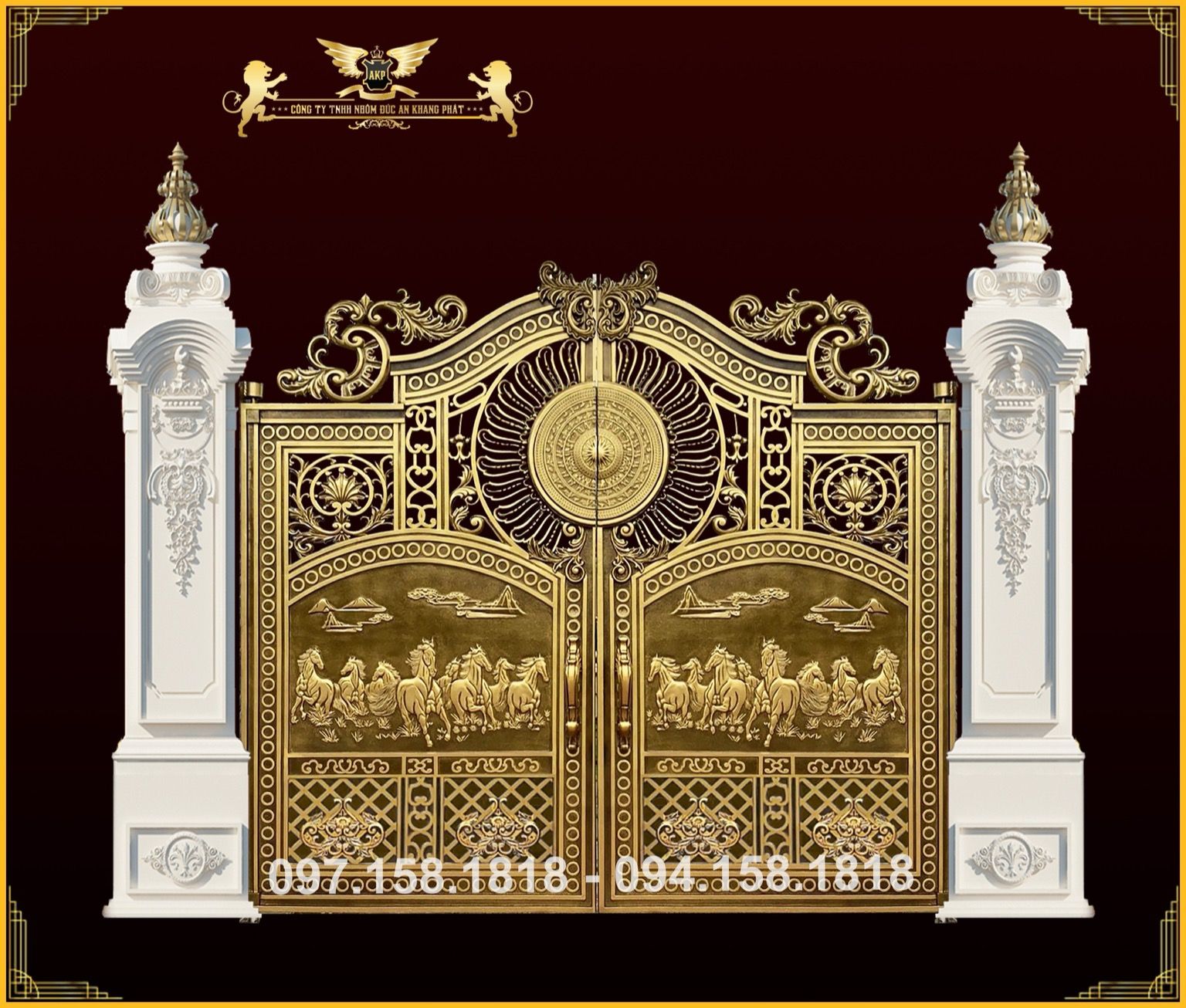 Cổng nhôm đúc - C106