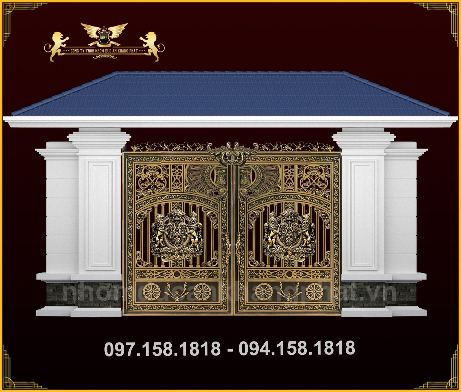 Cổng nhôm đúc - C103