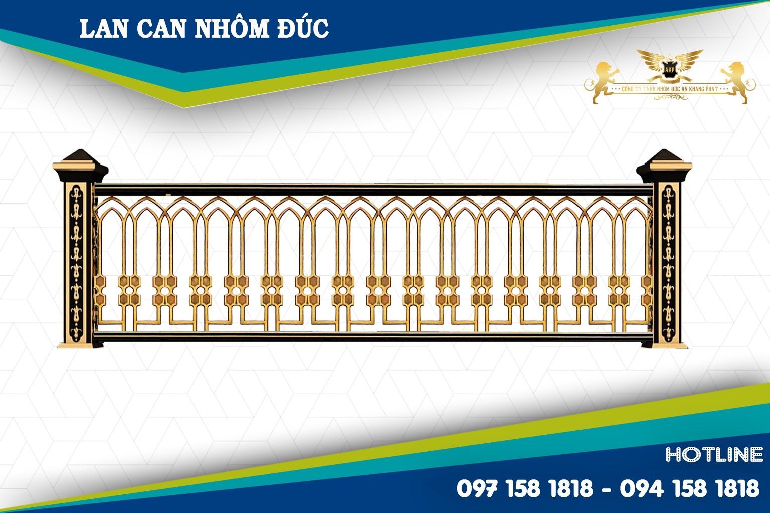 Lan can nhôm đúc - LC026