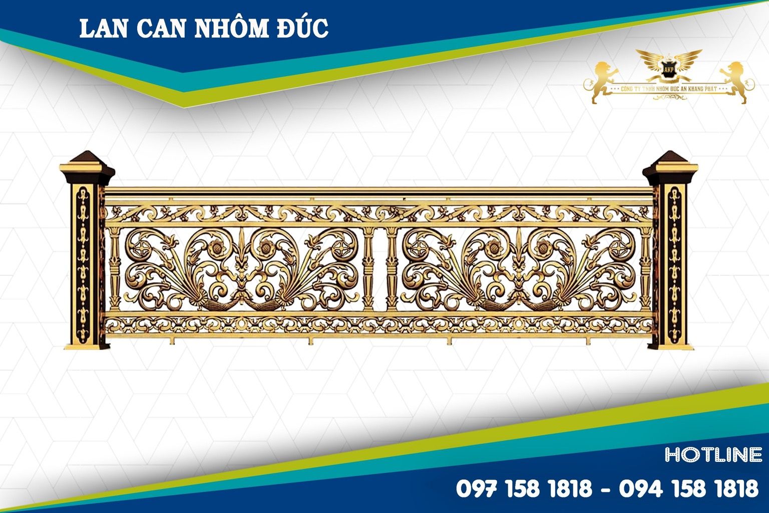 Lan can nhôm đúc - LC024