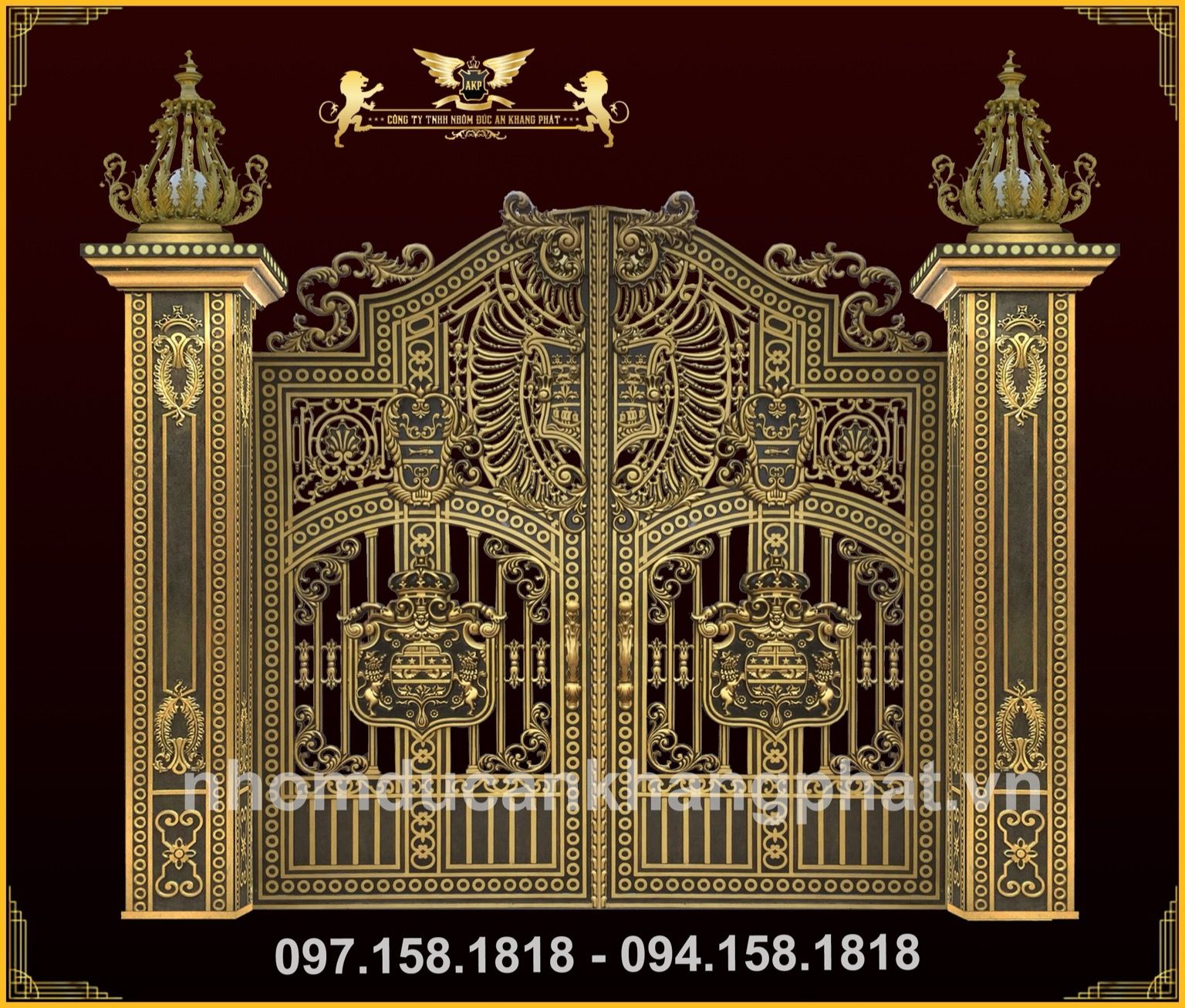 Cổng nhôm đúc - C105
