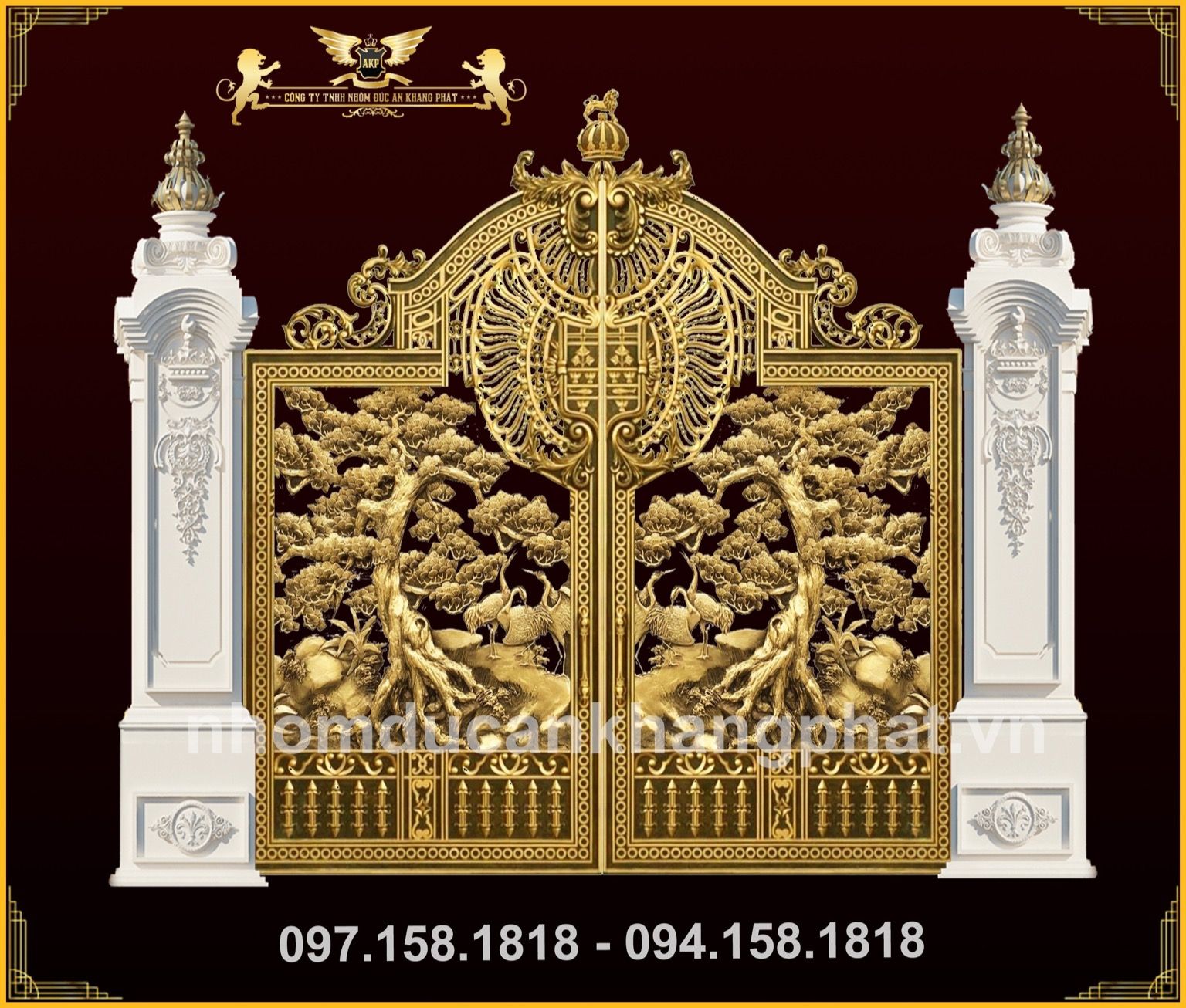 Cổng nhôm đúc - C101