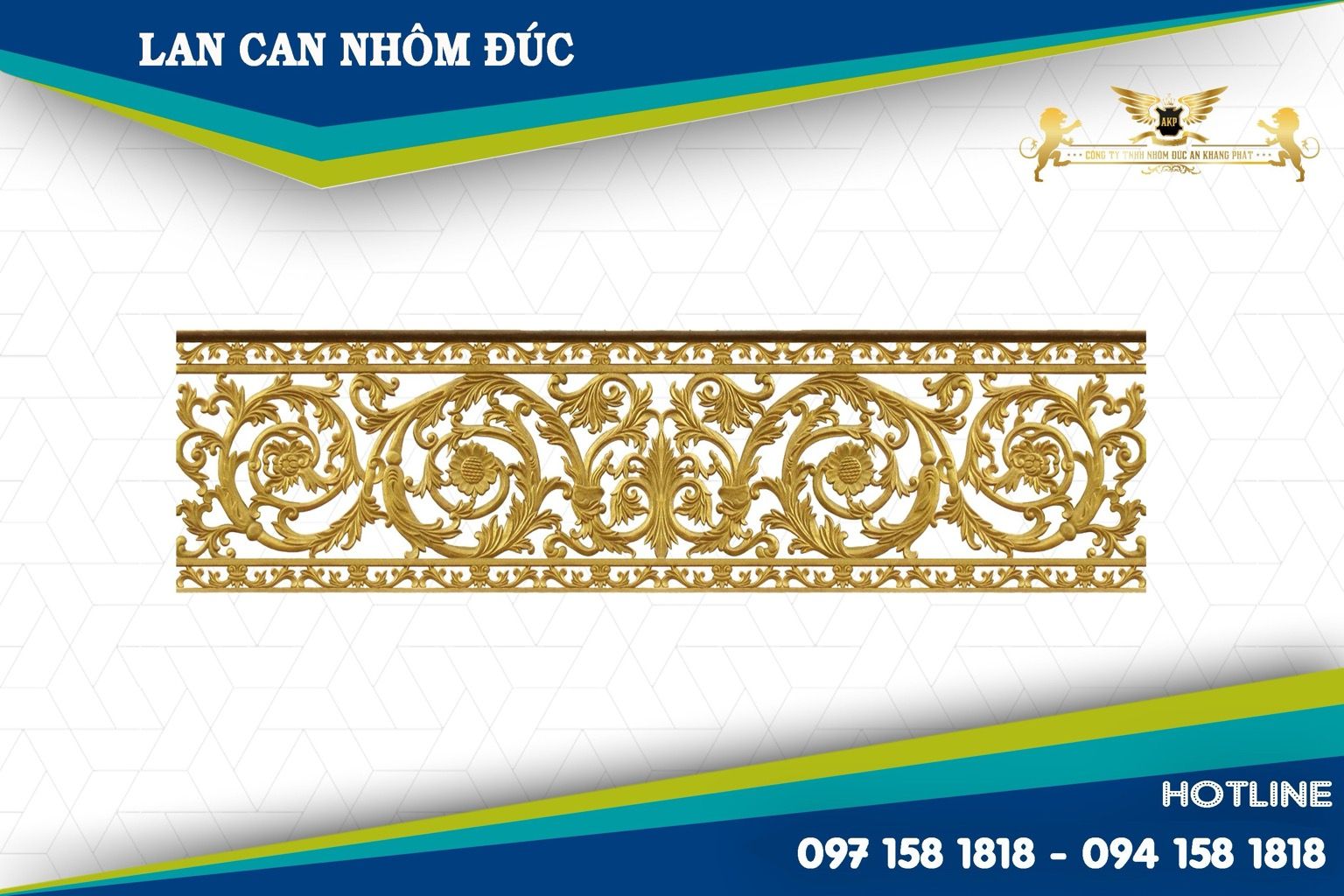 Lan can nhôm đúc - LC009