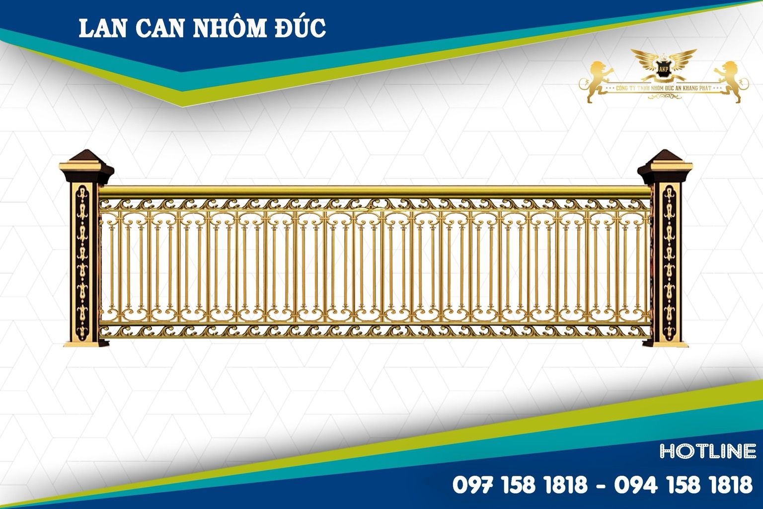 Lan can nhôm đúc - LC010